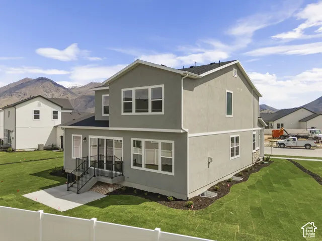 Contemporary stucco exterior with a multi-level design
