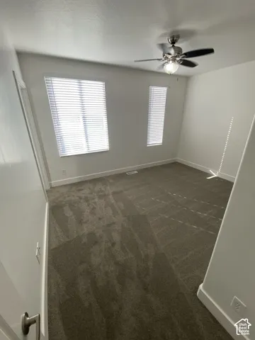 Neutral color palette with textured carpeting