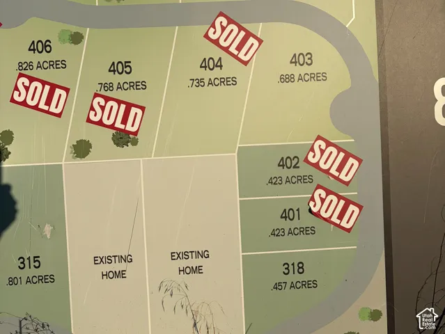 Site Plan. Illustrating the current status of various property parcels, including sold and reserved designations