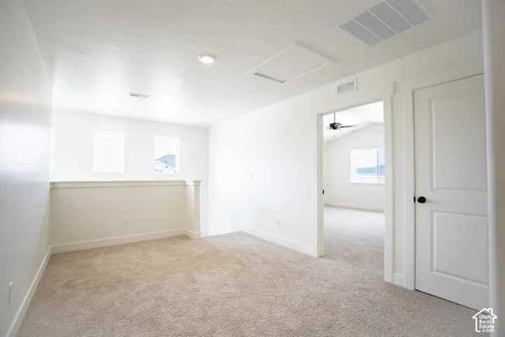 Large, centralized loft area with natural light.