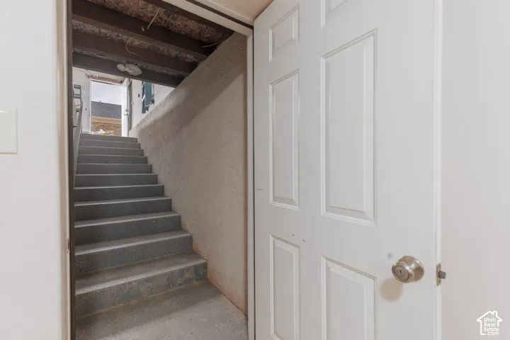 Outside entrance to basement level