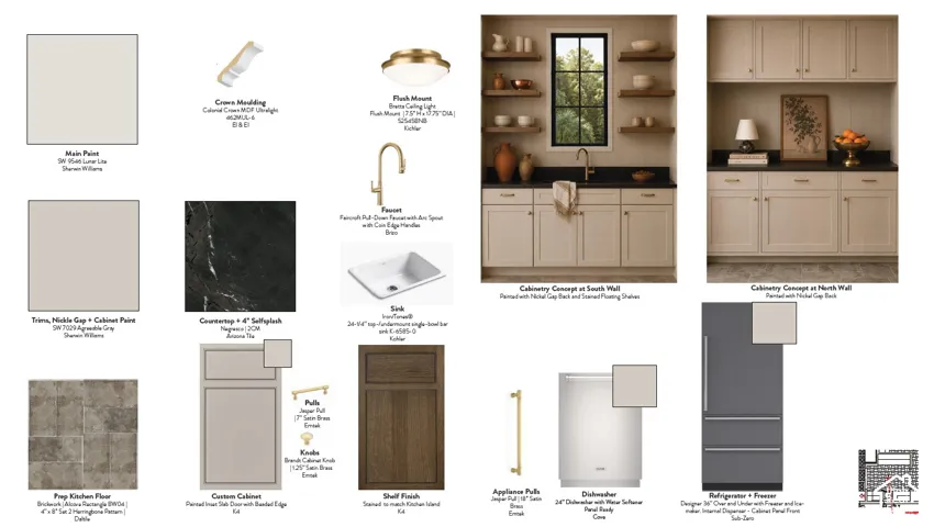 Design Board: Prep Kitchen