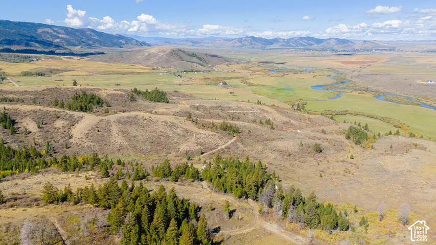 Expansive natural landscape featuring rolling hills and distant mountains