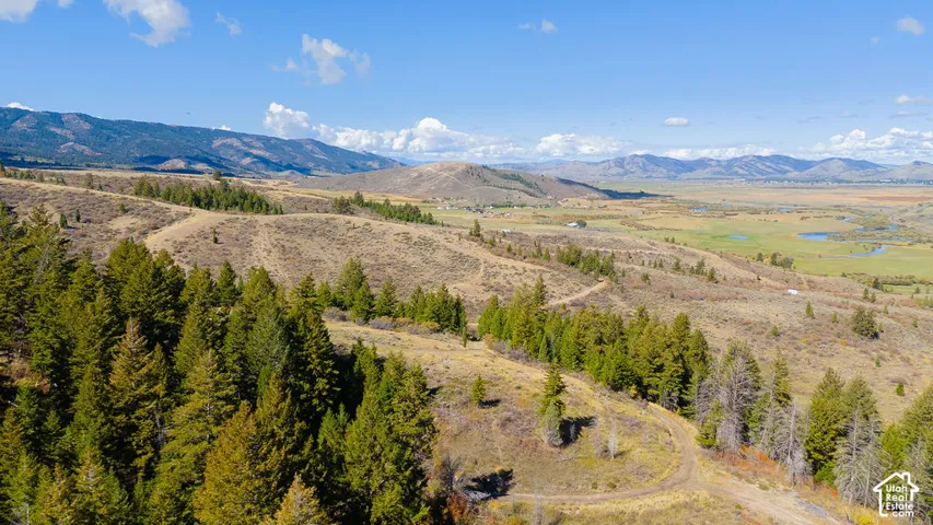 Expansive natural landscape featuring rolling hills and distant mountains