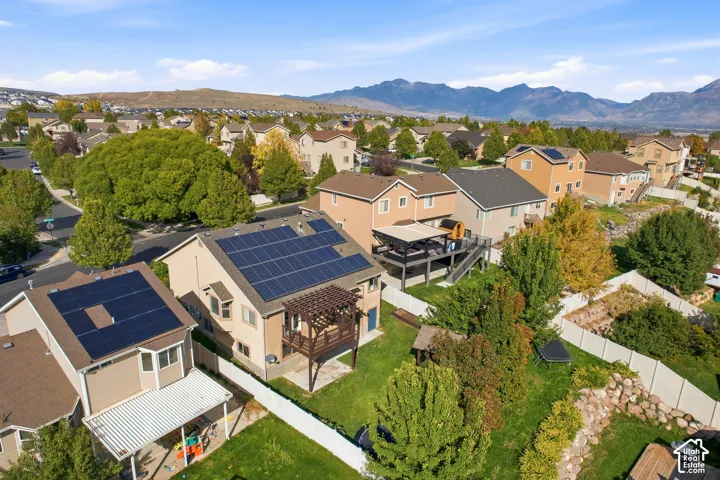 Drone photo - showing neighborhood.