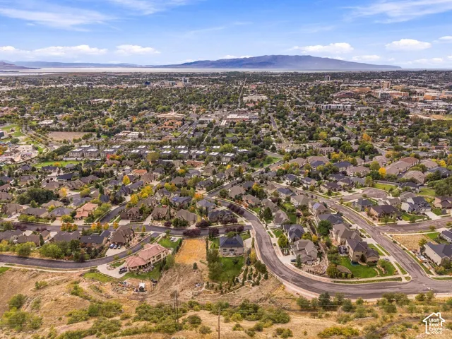 Expansive residential area featuring numerous single-family homes, mature trees, and paved streets