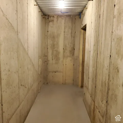 CEMENT ROOM Under front porch for Food Storage, you got to love this!