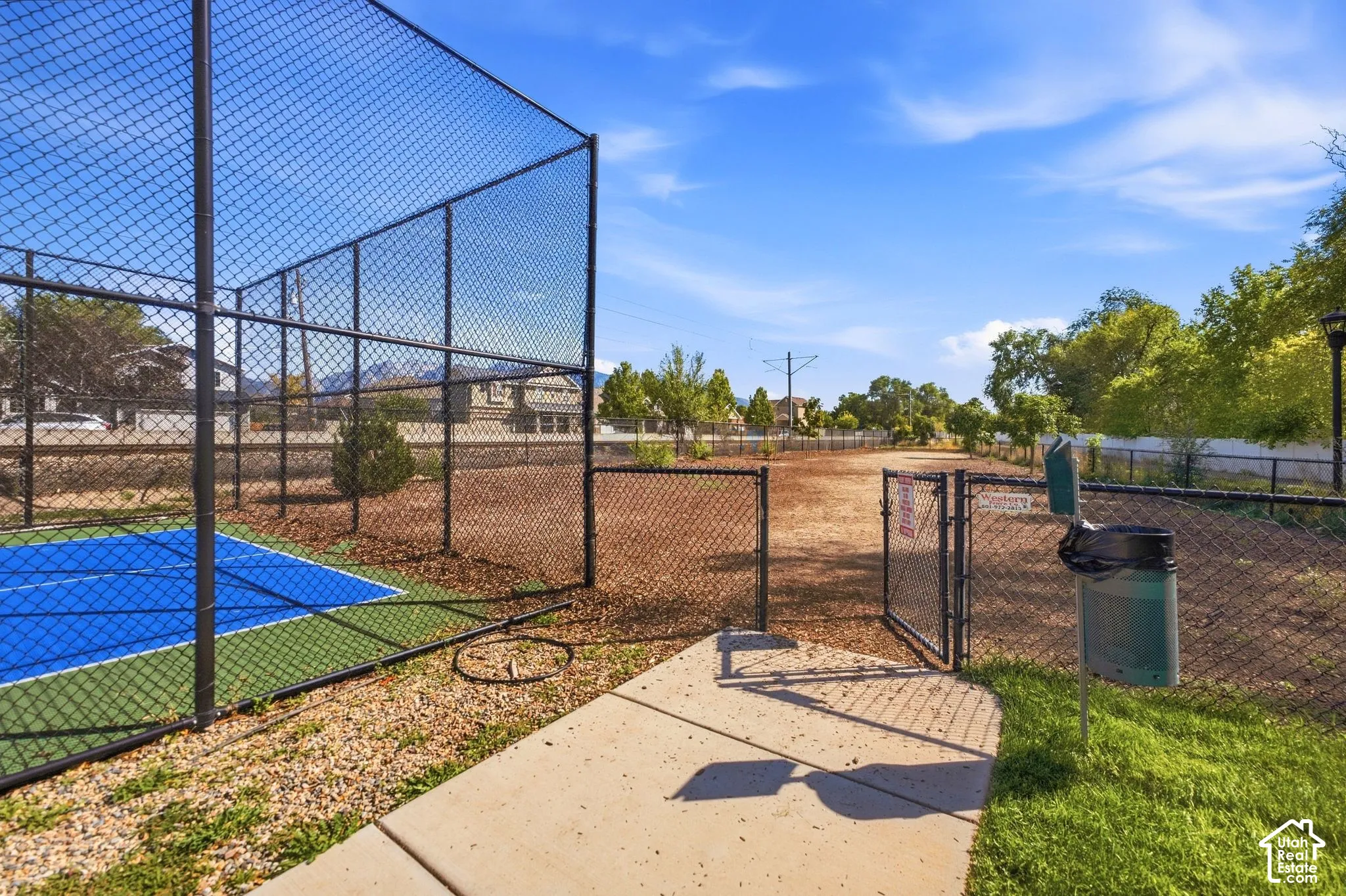 Community dog park.