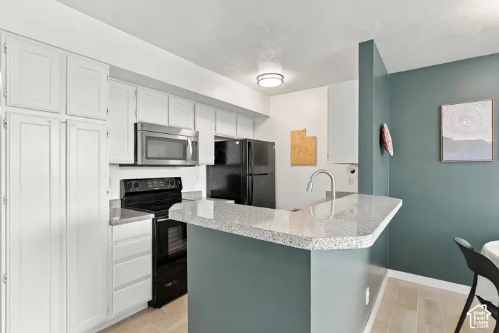 Open concept kitchen/living/dining