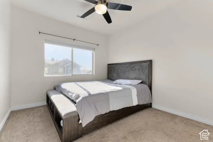 Recessed window with roller shade