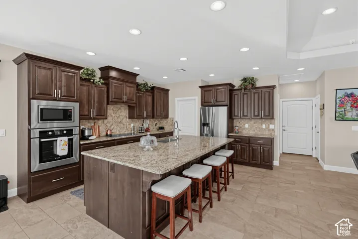 Beautiful Kitchen with granite counter tops.