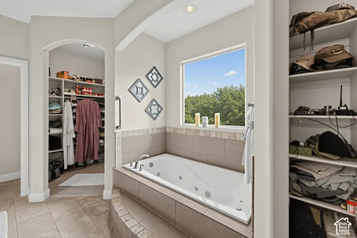 Master Bath and walk- in closet