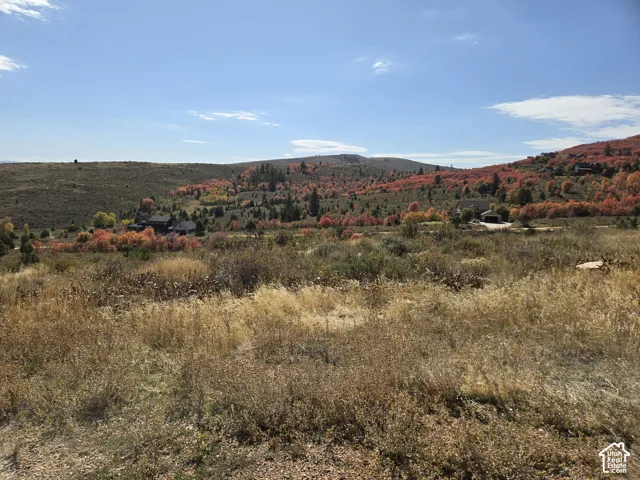 Expansive land parcel featuring natural topography with varied vegetation and distant structures