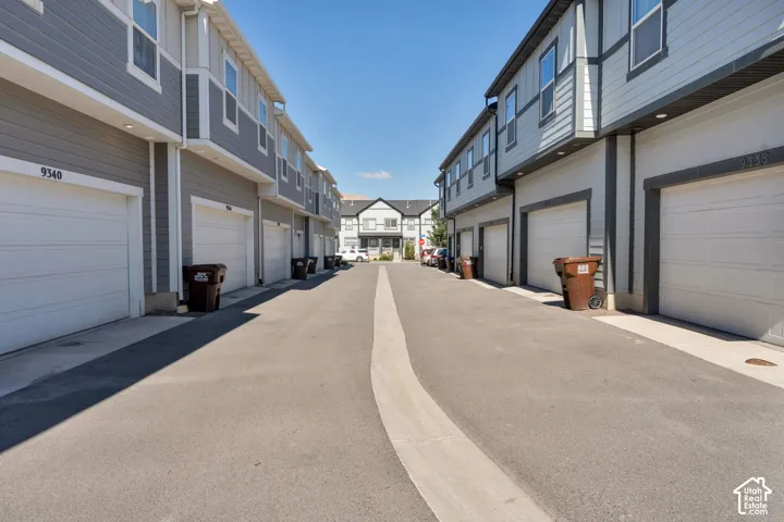 Attached garages with panel doors