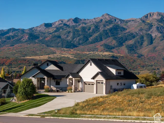 Contemporary exterior with a multi-level roofline and attached two-car garage