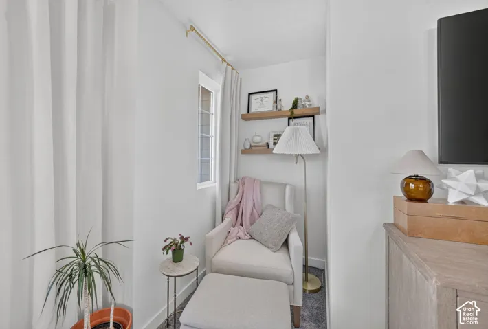 White window with grid pattern