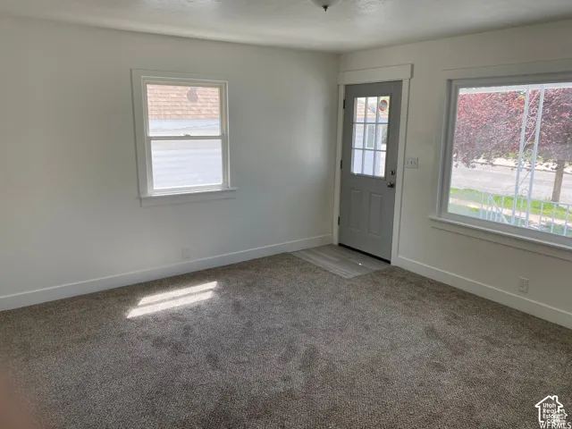Light gray carpeting