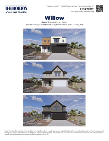 Marketing Flyer. Presenting architectural renderings and specifications for the property