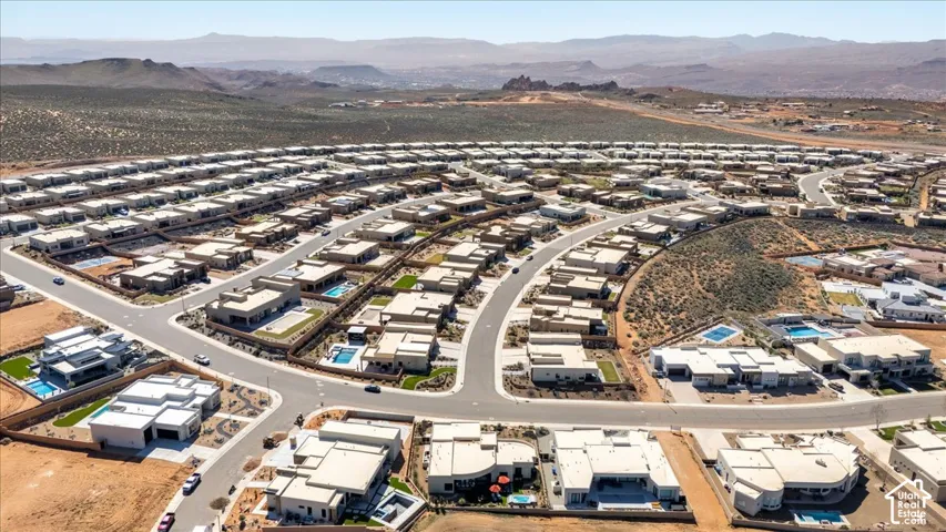 Expansive residential development with numerous modern residences