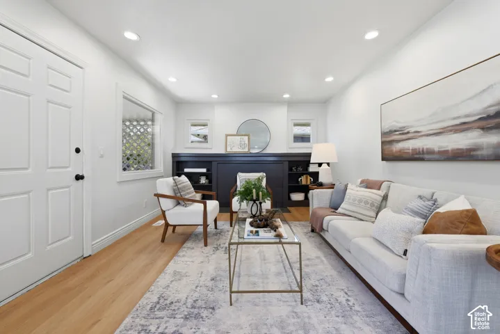 Recessed lighting and tons of natural light