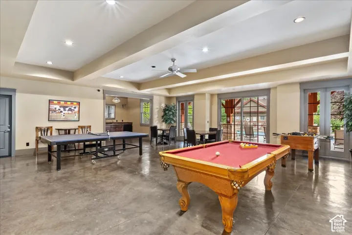 Community Clubhouse featuring a game room