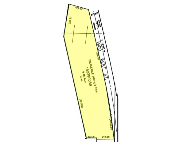 Survey Plan. Depicting the property boundaries, dimensions, and identifying information
