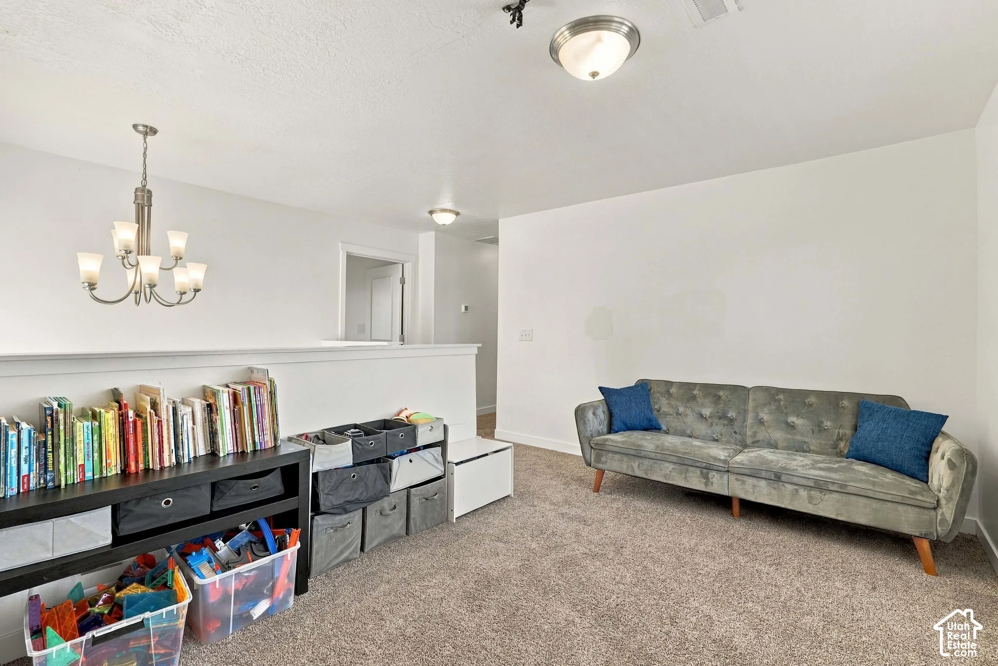 upstairs balcony playroom or office space