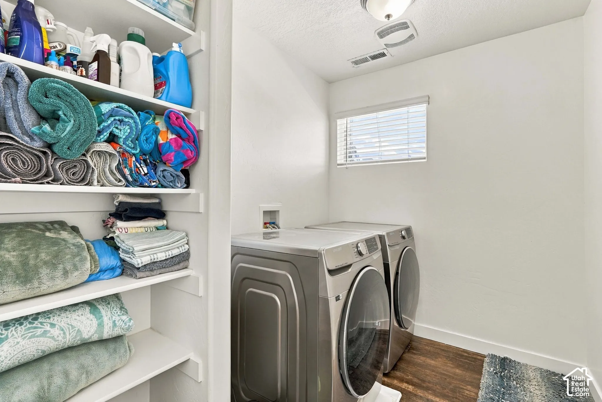 Upstair laundry near bedrooms