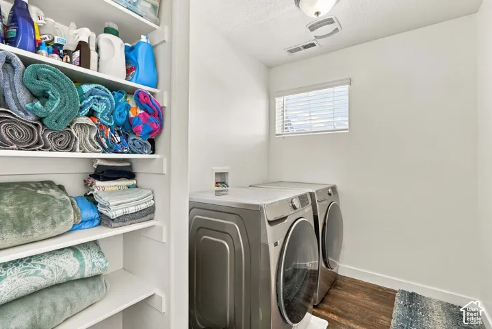 Upstair laundry near bedrooms