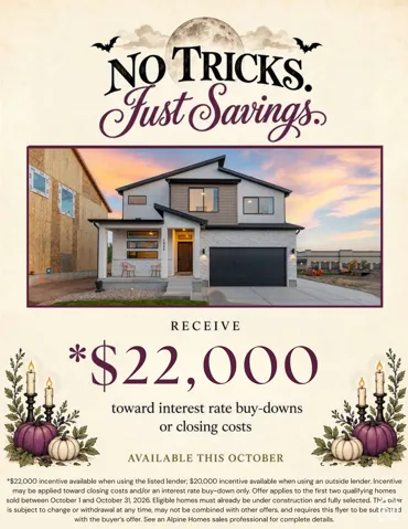 Promotional Flyer. Outlining financial incentives for the purchase of the property