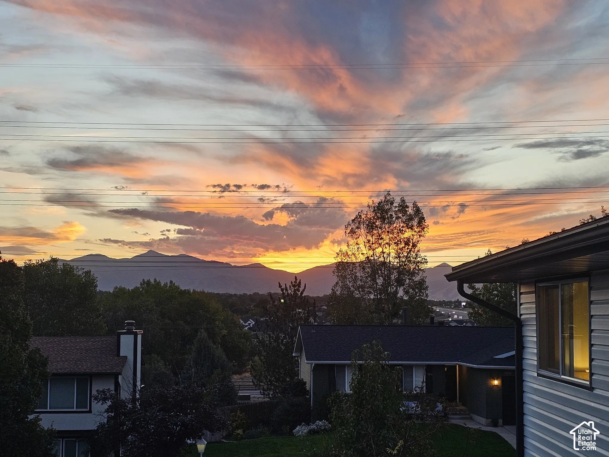 Actual sunset from the deck