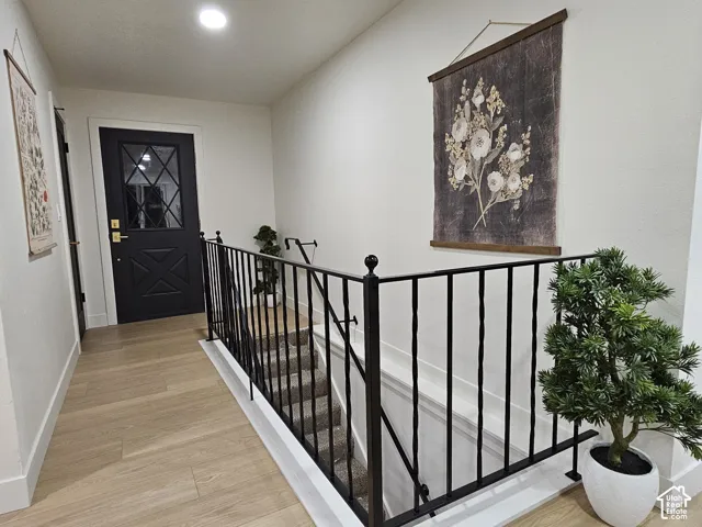 Front entry hallway and staircase