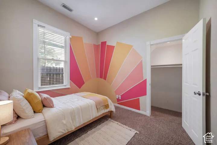 Second main floor bedroom staged
