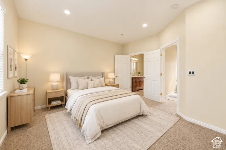 Virtual example of Primary Room staging added