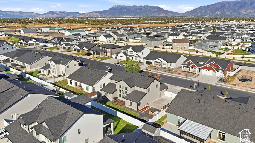 New construction residential development with varied architectural styles