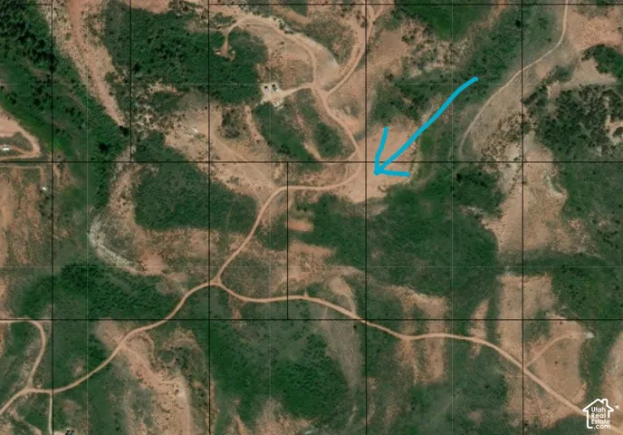 Aerial Site Plan. Indicating specific coordinates and access points of the property