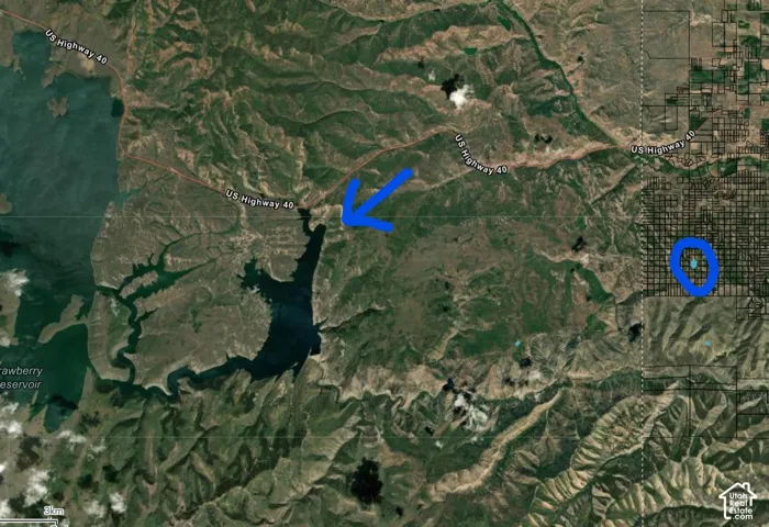 Satellite Map. Indicating the geographic location of the property and surrounding areas