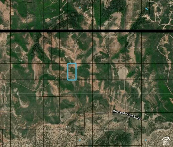 Property Map. Aerial view displaying the property's location and surrounding terrain