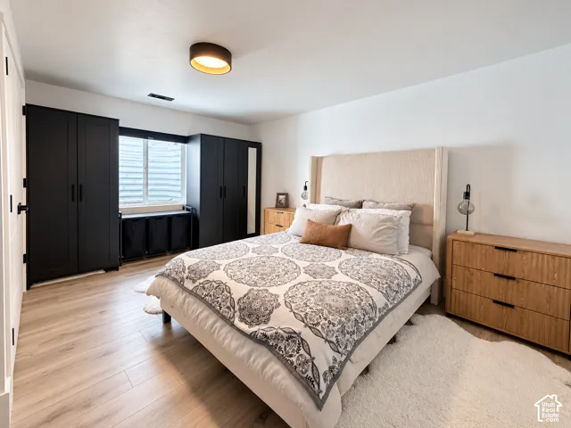 Wood-finish flooring throughout