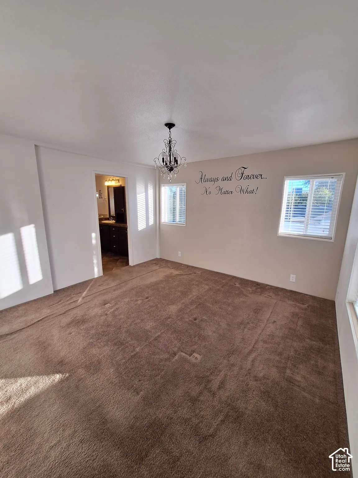 Side View of Master Bedroom