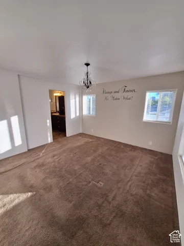Side View of Master Bedroom