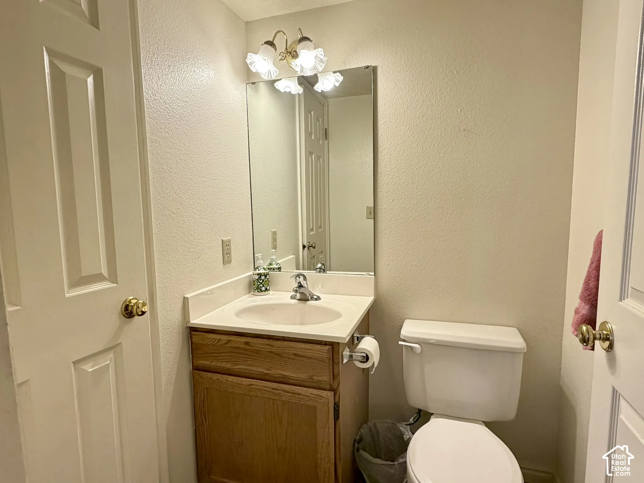Main level bathroom & storage closet