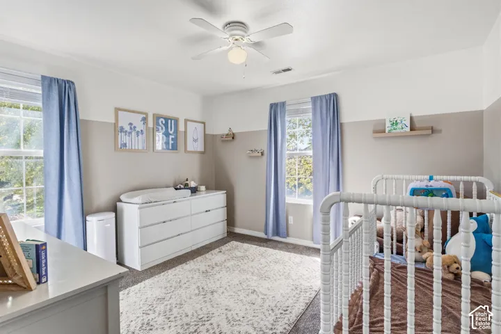 Neutral wall palette with a white upper section and a contrasting lower section