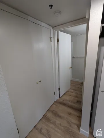 Wood-finish flooring throughout