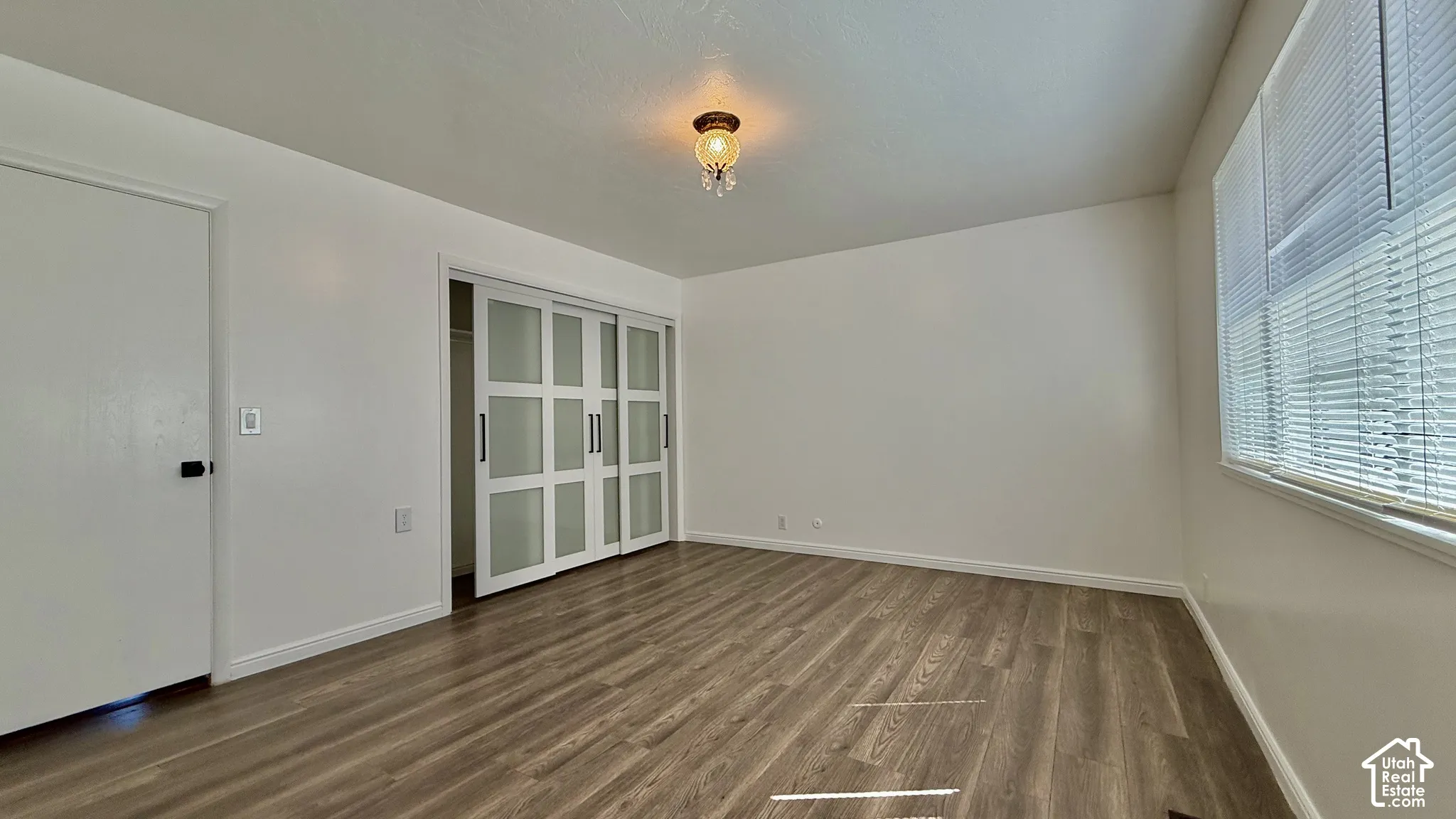 Wood-finish flooring throughout