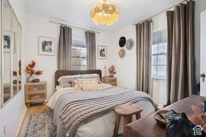 Hardwood-style flooring throughout
