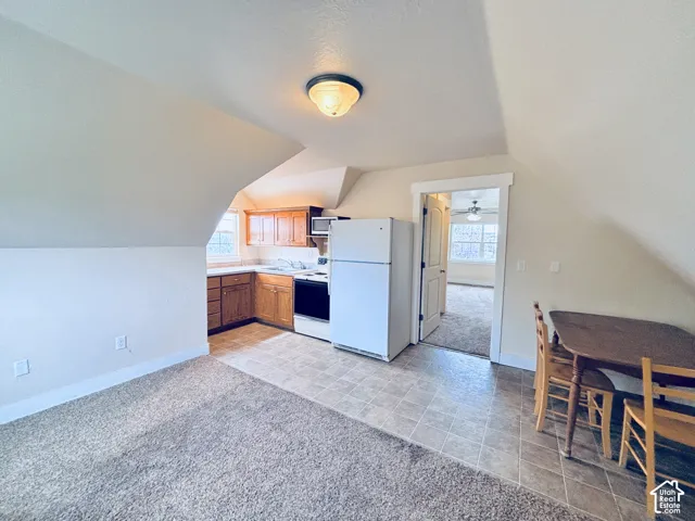 Attached apartment upstairs.