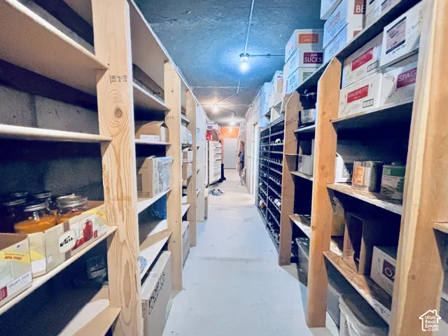 Huge downstairs cold storage under front porch (includes and walk-in secured safe area)