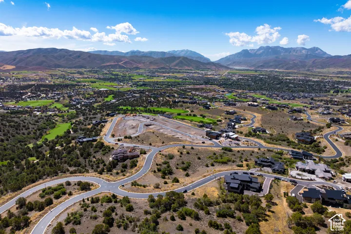 Expansive land area with undeveloped lots, surrounded by established residential properties