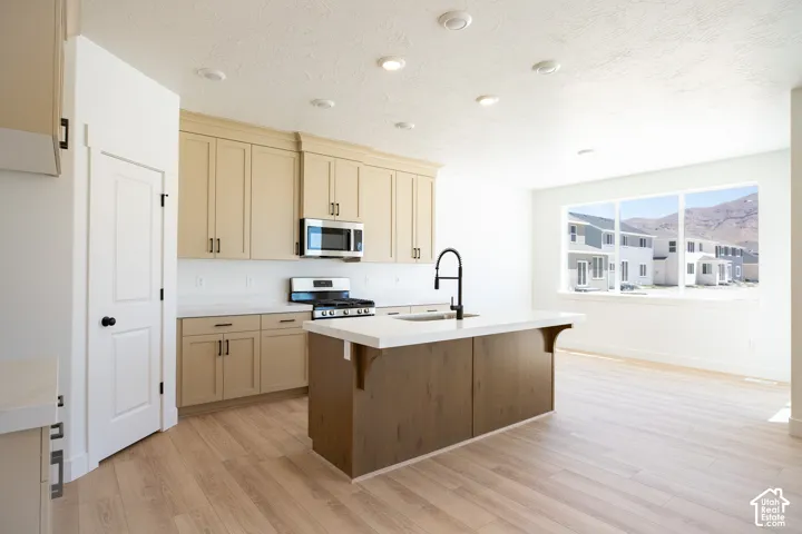 Separate dining area with great windows adjacent to kitchen.